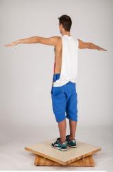 Whole Body Man T poses Sports Slim Studio photo references